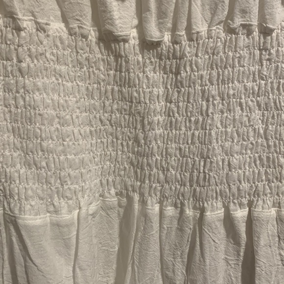 Boston Proper White Peasant Style Dress - Picture 4 of 9